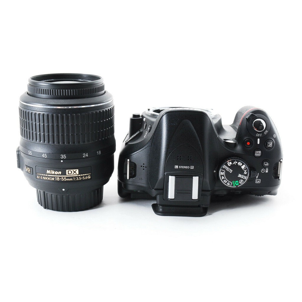 Nikon D5200 + kit 18-55mm VR - 24.1 Megapixel - Quay Fullhd - Mới 99%