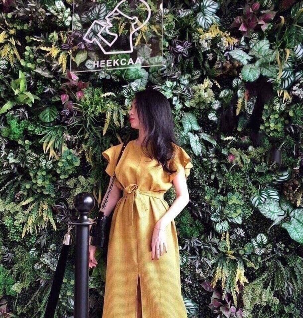 Đầm Tay Cánh Tiên cột eo vàng KÈM ẢNH THẬT | BigBuy360 - bigbuy360.vn