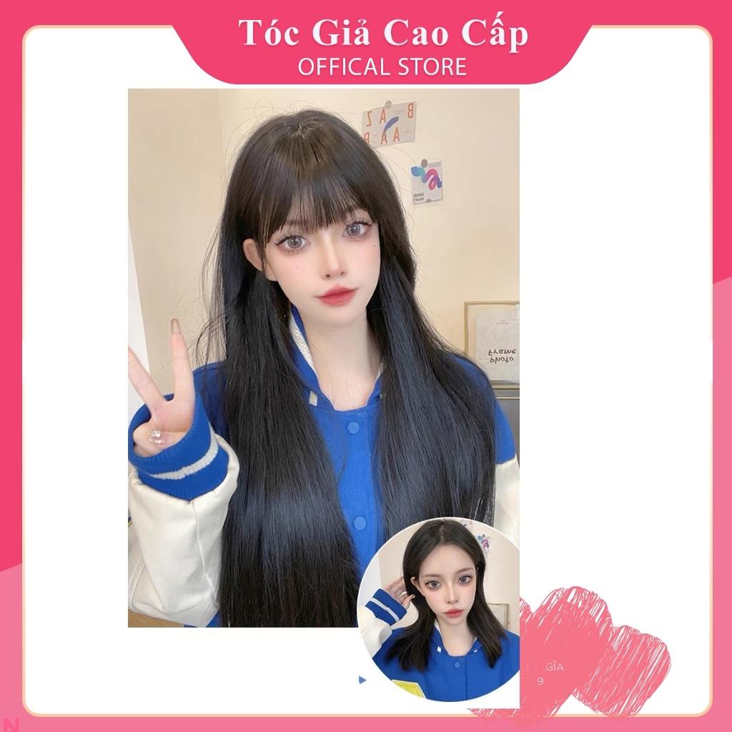 Tóc giả nữ nguyên đầu thẳng❤️FREESHIP❤️ tặng kèm lưới trùm tóc, z7007
