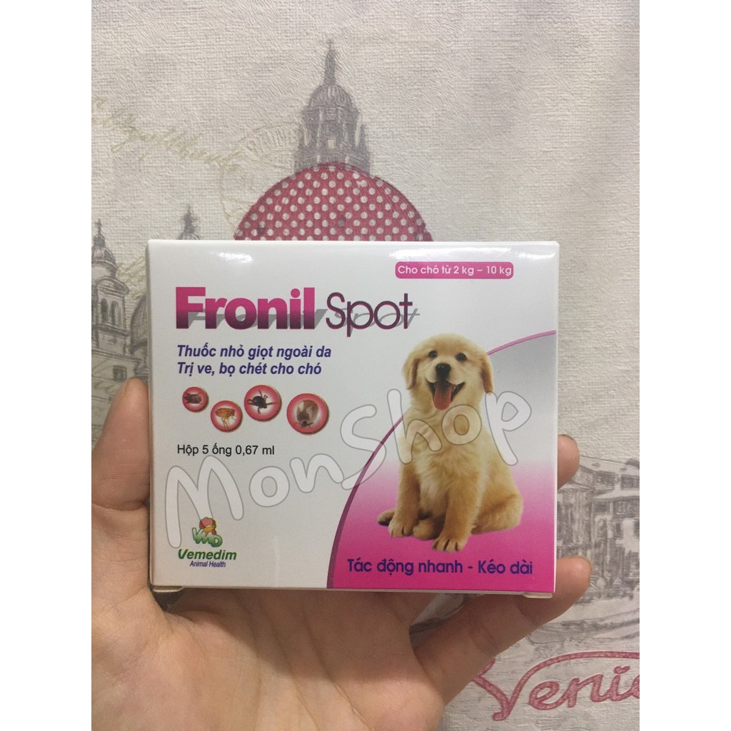 💊 Thuốc Nhỏ Gáy Trị Ve Rận Bọ Chét Cho Chó Fronil Spot (1 ống)