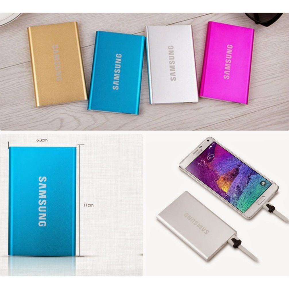 1 CỤC Pin dự phòng Samsung 5000 LỎI MỎNG Dsale giá rẻ