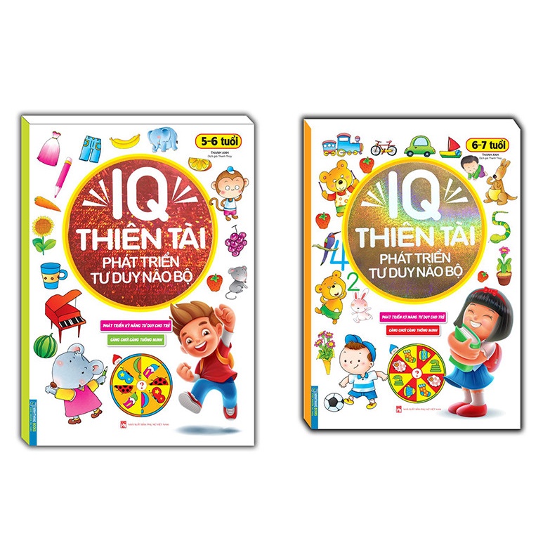Sách-Combo 2c IQ thiên tài 5- 6 tuổi &amp; IQ thiên tài 6- 7 tuổi
