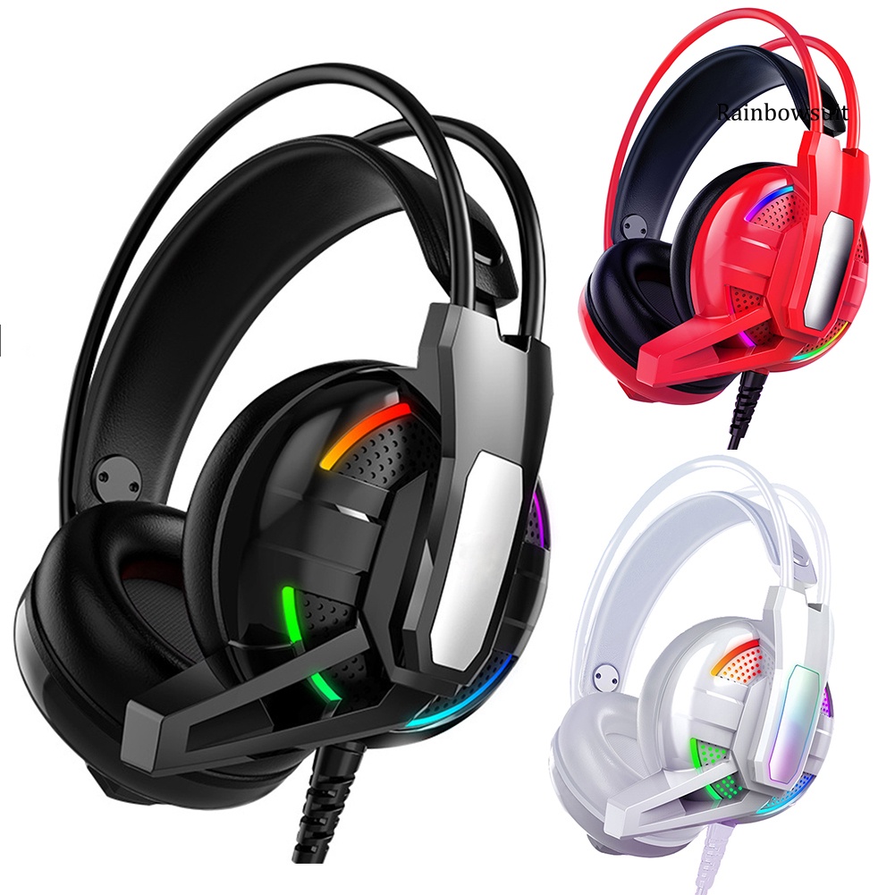 RB- RGB Marquee Stereo Bass Wired Gaming Headset with Microphone for Xbox PC Gamer