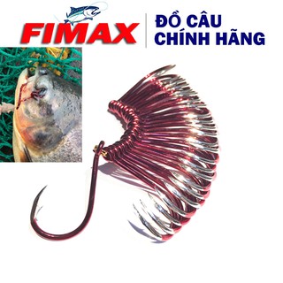 [SIÊU KHỎE] bộ 25 lưỡi câu cá tra sông,chim,trôi Maruto đỏ MS 4310 size 12-Lưỡi câu cá tốt nhất