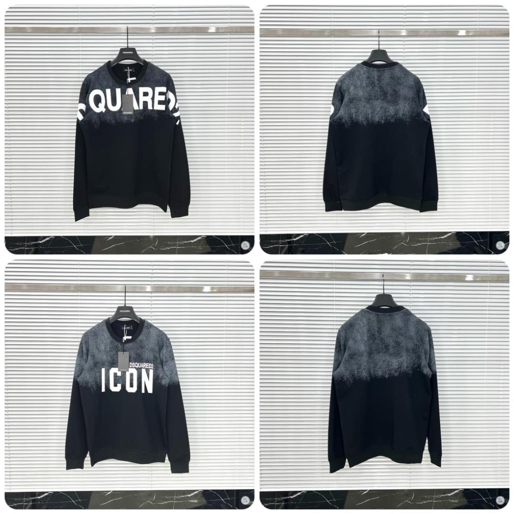 Áo Sweater Nam DSQ Loang Siêu Đẹp - Áo Nỉ Dài Tay Nam Icon Cực Xịn