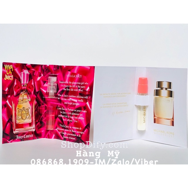 Vial Sample Nước Hoa Chính Hãng | Thế Giới Skin Care