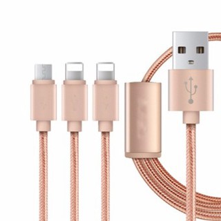 Cáp sạc 3 đầu móc khóa