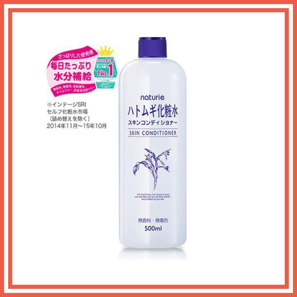 Toner Nước hoa hồng Ý Dĩ Naturie 500ml