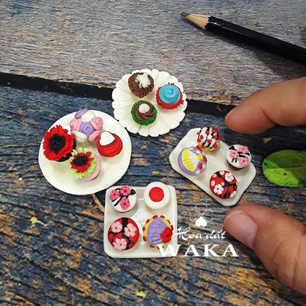 8 Mẫu Bánh CupCake Mini 01 Tỉ lệ 1/12