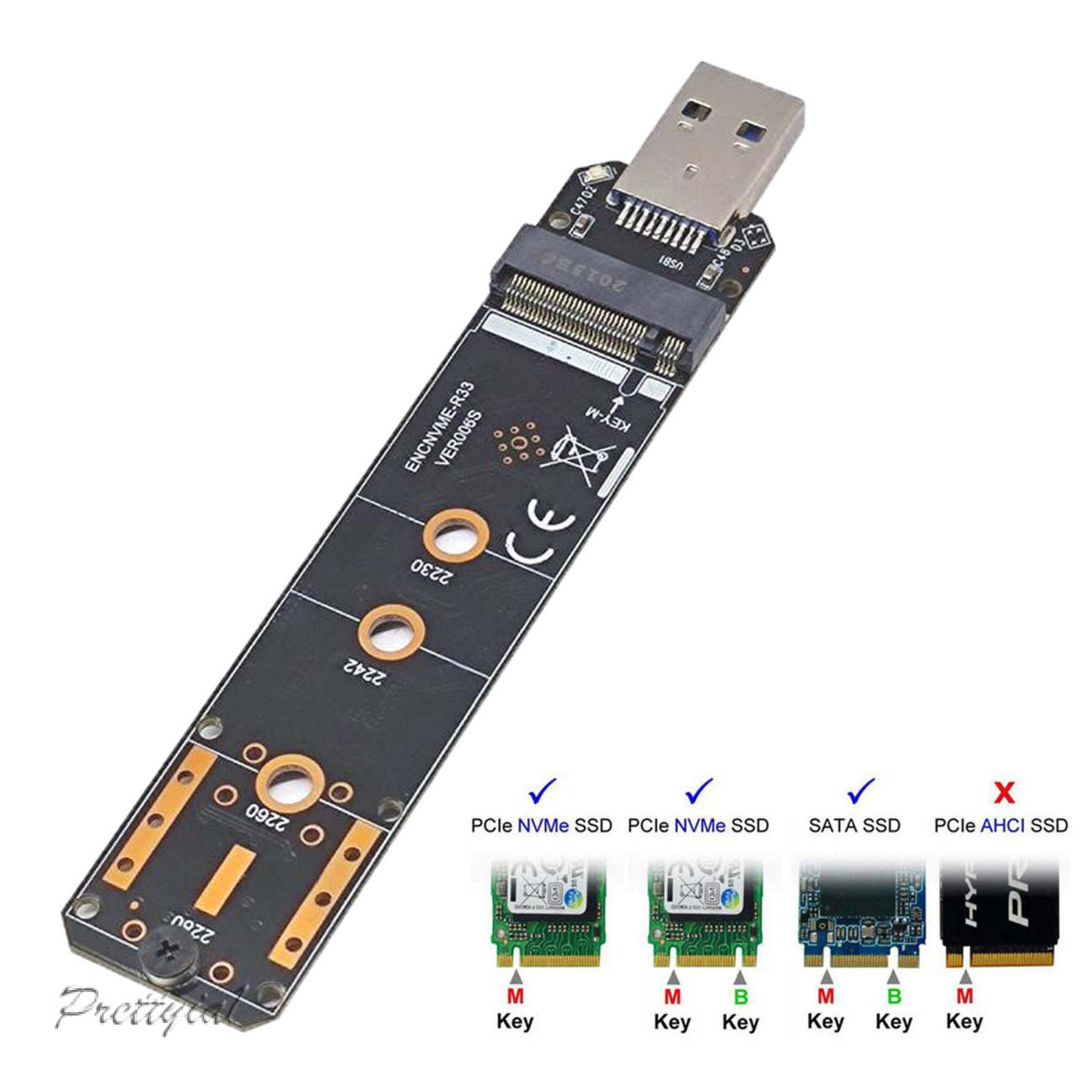 Bảng Mạch Chuyển Đổi Usb 3.1 Gen 2 Cho Nvme Sata Dual Protocol M.2 | BigBuy360 - bigbuy360.vn