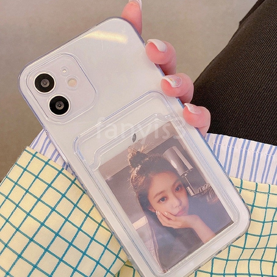 Ốp điện thoại thiết kế ngăn đựng thẻ thời trang cho Iphone 13 12 11 Pro Max 13 12 Mini SE2020 X XR Xs Max 8 7 6 6s Plus