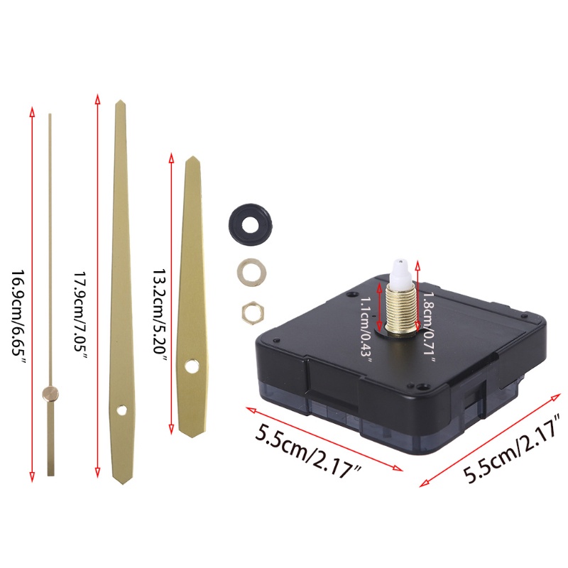 Bộ kim đồng hồ treo tường chạy pin