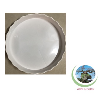 Đĩa lót chậu tròn khía Phi 20cm - #052C#