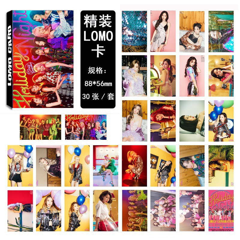 Lomo snsd yoona tae yoen lomo t-ara lomo apink lomo blackpink lomo redvelvet bộ ảnh hộp 30 ảnh thẻ hình