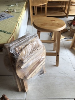 Ghế đôn gỗ 47cm