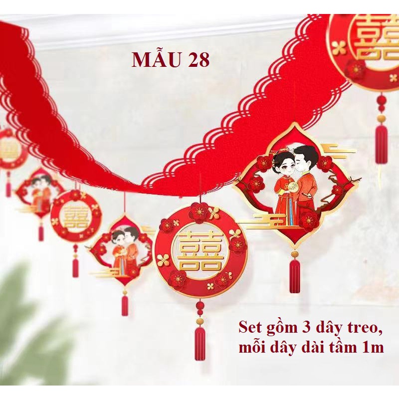 Set trang trí trần nhà ngày cưới
