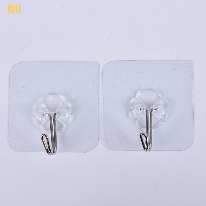 1 Móc Treo Đồ Dùng Nhà Tắm / Nhà Bếp Trong Suốt Có Giác Hút Chắc Chắn Tiện Dụng