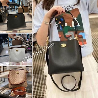 Coach messenger túi xô túi messenger, vải thiều da liễu túi đeo vai công suất lớn túi nữ