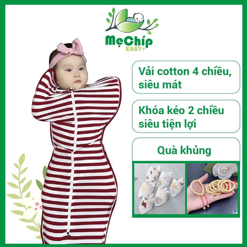 [Tặng Yếm] Nhộng Chũn, Quấn Chũn,Túi ngủ cho bé [ 100% COTTON HÀN ] cho trẻ sơ sinh giúp bé ngủ ngon sâu giấc