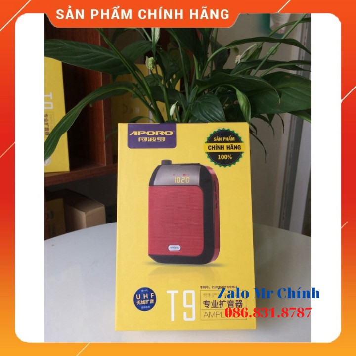 [ RẺ VÔ ĐỊCH ] Máy trợ giảng không dây Aporo T9 UHF (Tặng củ sạc) - Hàng chính hãng- BH 12 THÁNG [ GỌI LÀ CÓ ] [ SẴN HÀN