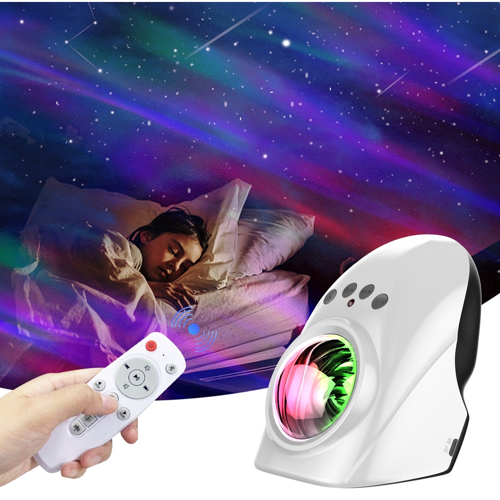 Đèn chiếu sao galaxy vân mây, giải ngân hà tích hợp loa bluetooth 10w bảo hành 12 tháng