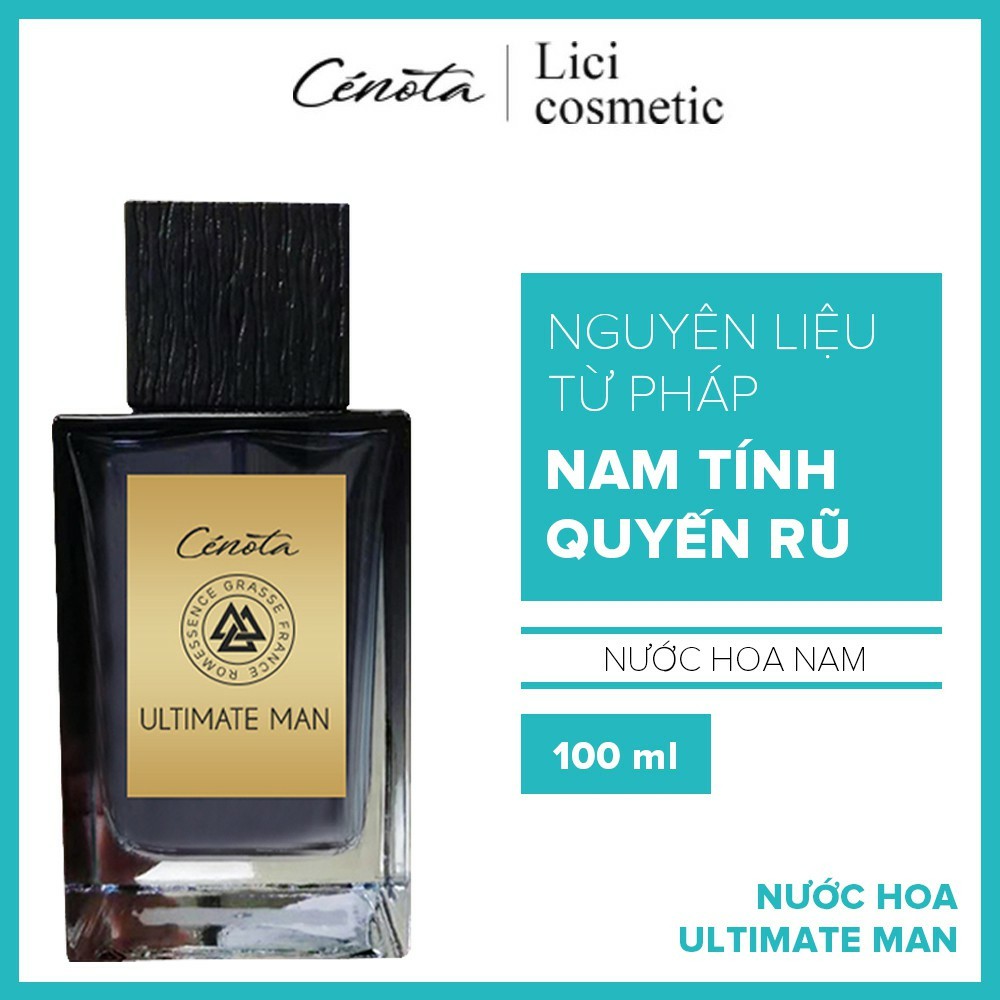 Nước hoa nam Cenota Ultimate Man 100ml, nước hoa nam quyến rũ -Store Việt
