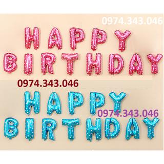Bóng trang trí sinh nhật Happy Birthday, bộ chữ bóng sinh nhật