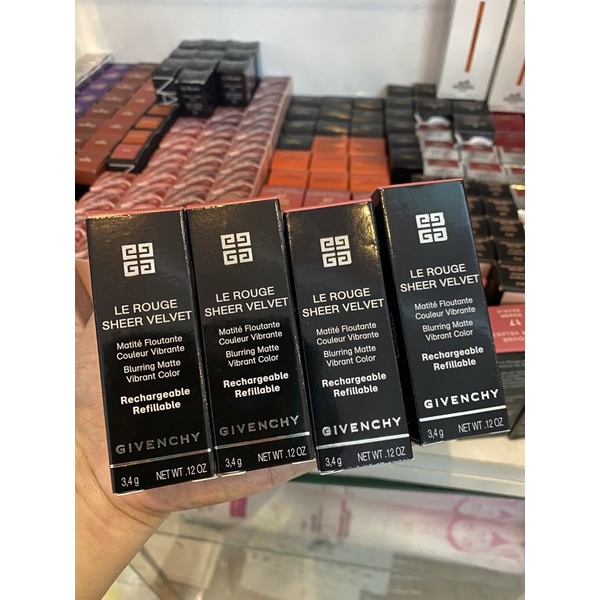 Son Givenchy Le Rouge Sheer velvet - màu 17 & 27, 35