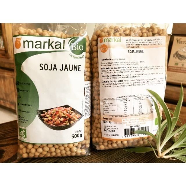 [ Hữu Cơ - Không Biến Đổi Gen ] Đậu Nành Hữu Cơ Markal, Gói 500gr, Non GMO, Hạt Dinh Dưỡng - Xanh Shop