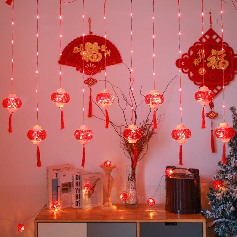 [Mẫu Mới] Dây Đèn Led Chùm Decor, Trang Trí Tiệc siêu xink. Dây đèn treo Tết