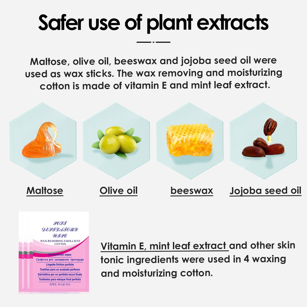 (Hàng Mới Về) Bộ 40 Miếng Sáp Tẩy Lông Cơ Thể Cỡ Lớn Cho Nam Nữ | BigBuy360 - bigbuy360.vn