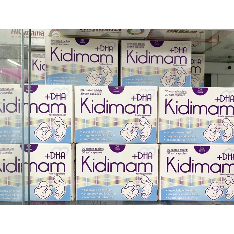 Viên uống Kidimam + DHA - Dinh dưỡng cần thiết cho phụ nữ có thai và cho con bú