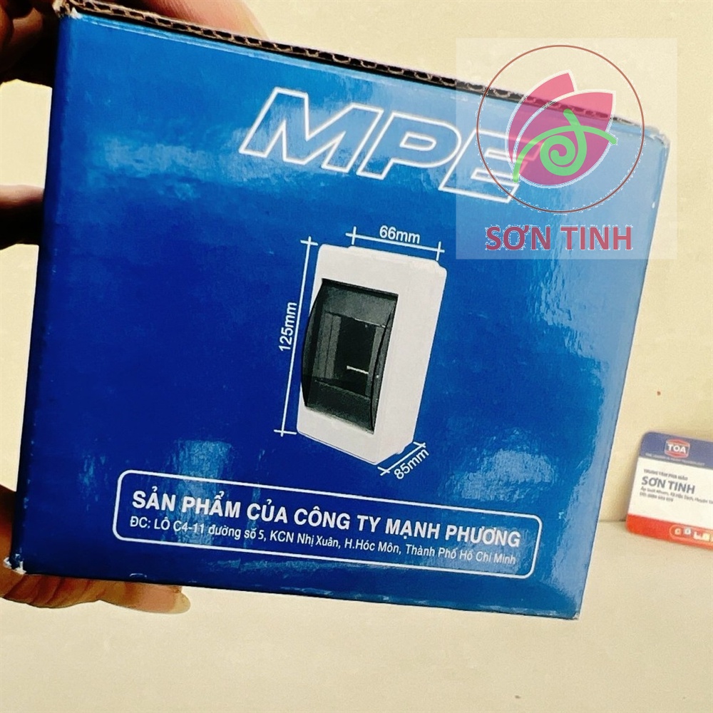 TỦ ĐIỆN âm tường NỔI 1 2 ĐƯỜNG MCB MODULE MÔ ĐUN CB APTOMAT ÁT TÔ MÁT MPE TN-2 hộp điện nhựa công nghiệp