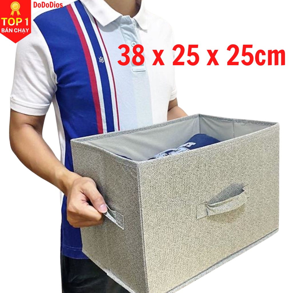 Hộp vải đựng quần áo DoDoDios - không nắp - phong cách Nhật Bản - TD2