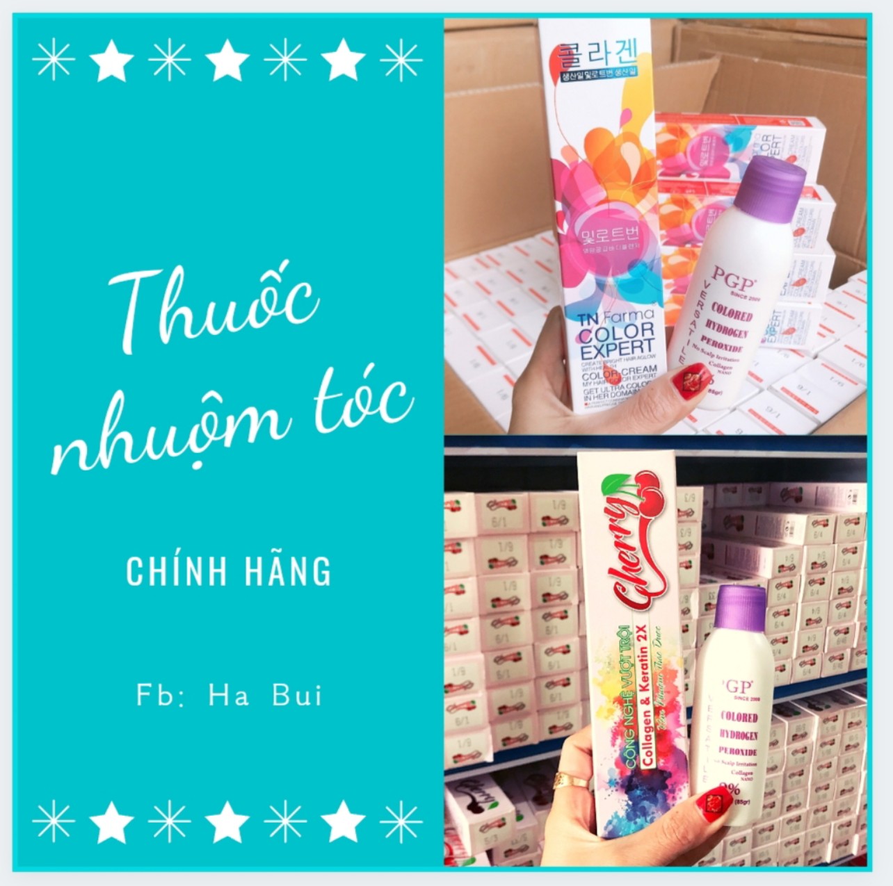 Thuốc Nhuộm Tóc Màu Xanh Rêu Không Cần Tẩy Tặng Kèm Trợ Nhuộm Siêu Tôn Da