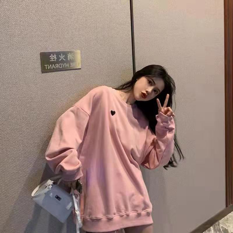 Áo sweater cổ tròn phong cách Hàn Quốc thời trang<br />