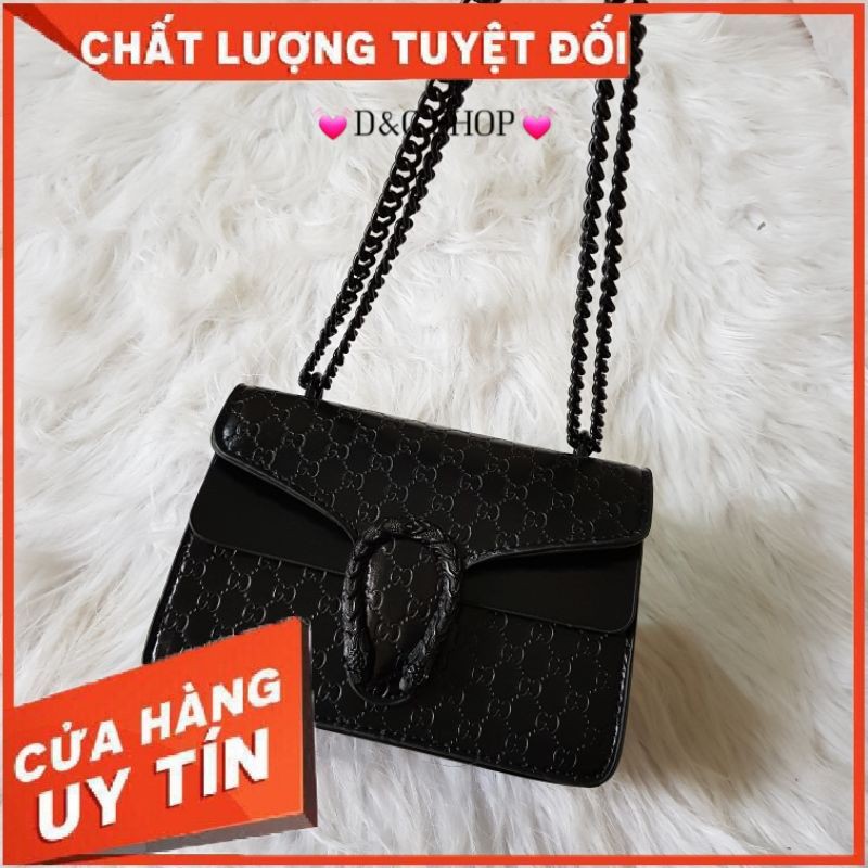 Túi đầu rồng full đen siêu sang chảnh size 22cm