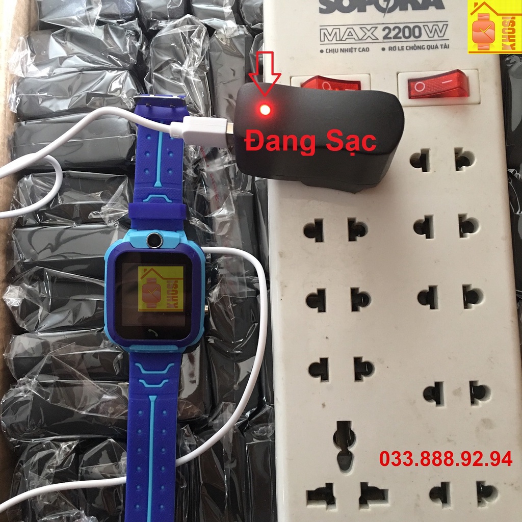 Củ Sạc Có Đèn Báo Cho Đồng Hồ Thông Minh Trẻ Em.