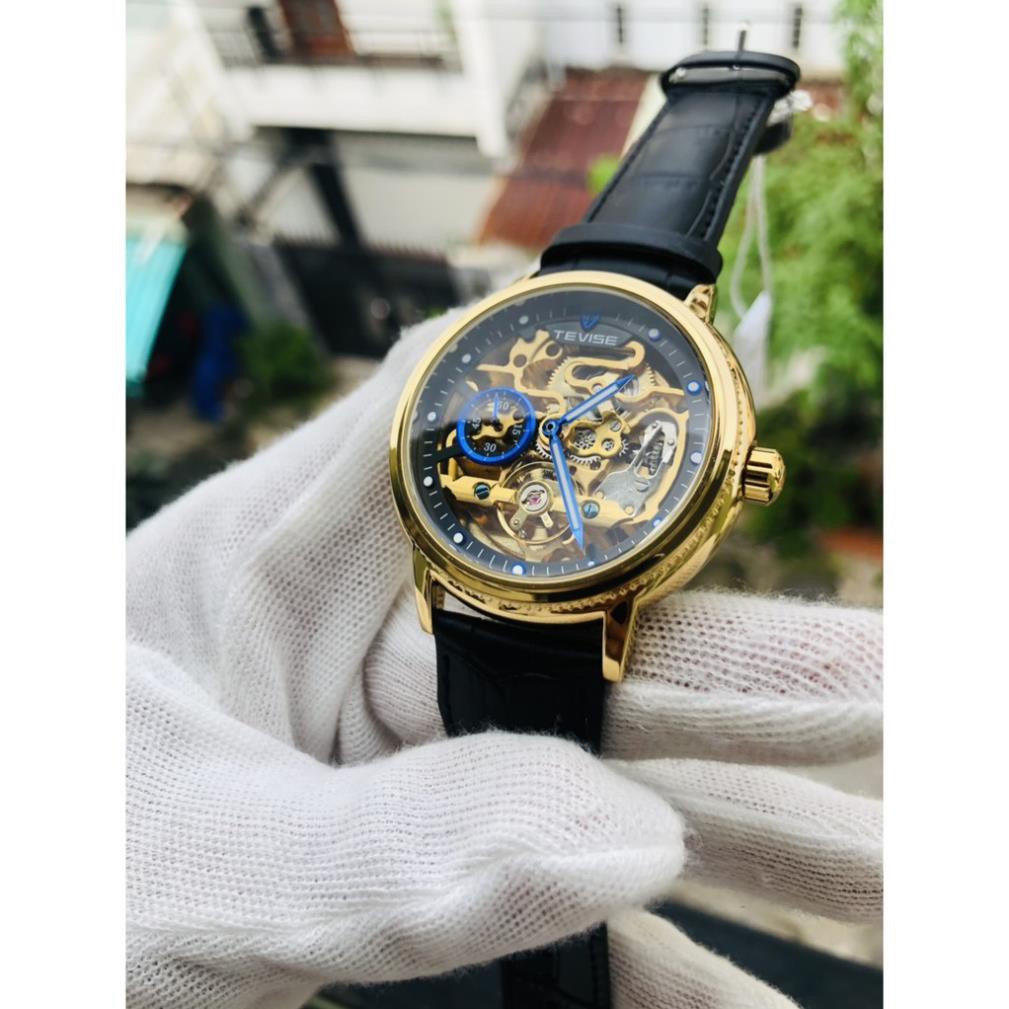 (Siêu Sale) Đồng hồ nam tevise chính hãng automatic dây da [ Đồng Hồ Nam Cao Cấp] | BigBuy360 - bigbuy360.vn