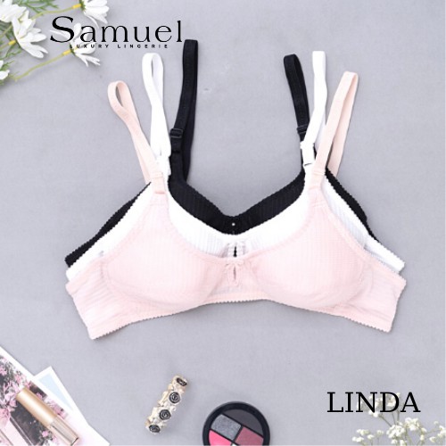 Áo Ngực SAMUEL LINDA nhập khẩu ĐÀI LOAN không gọng không mút dây liền bảo vệ ngực lớn tạo cảm giác thoải mái
