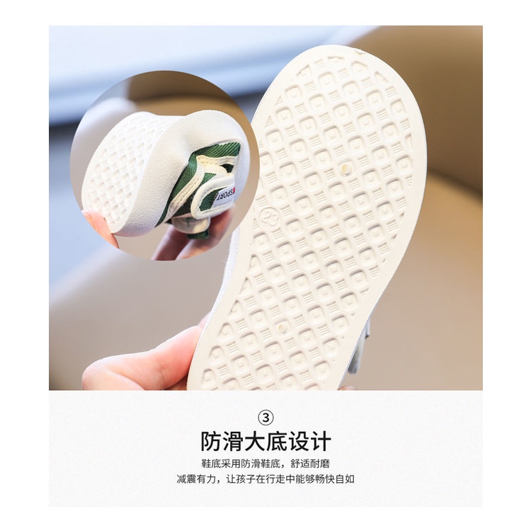 Giày Sandal Vải Canvas Đế Mềm Chống Trượt Thoáng Khí Thời Trang Cho Bé Trai Và Gái