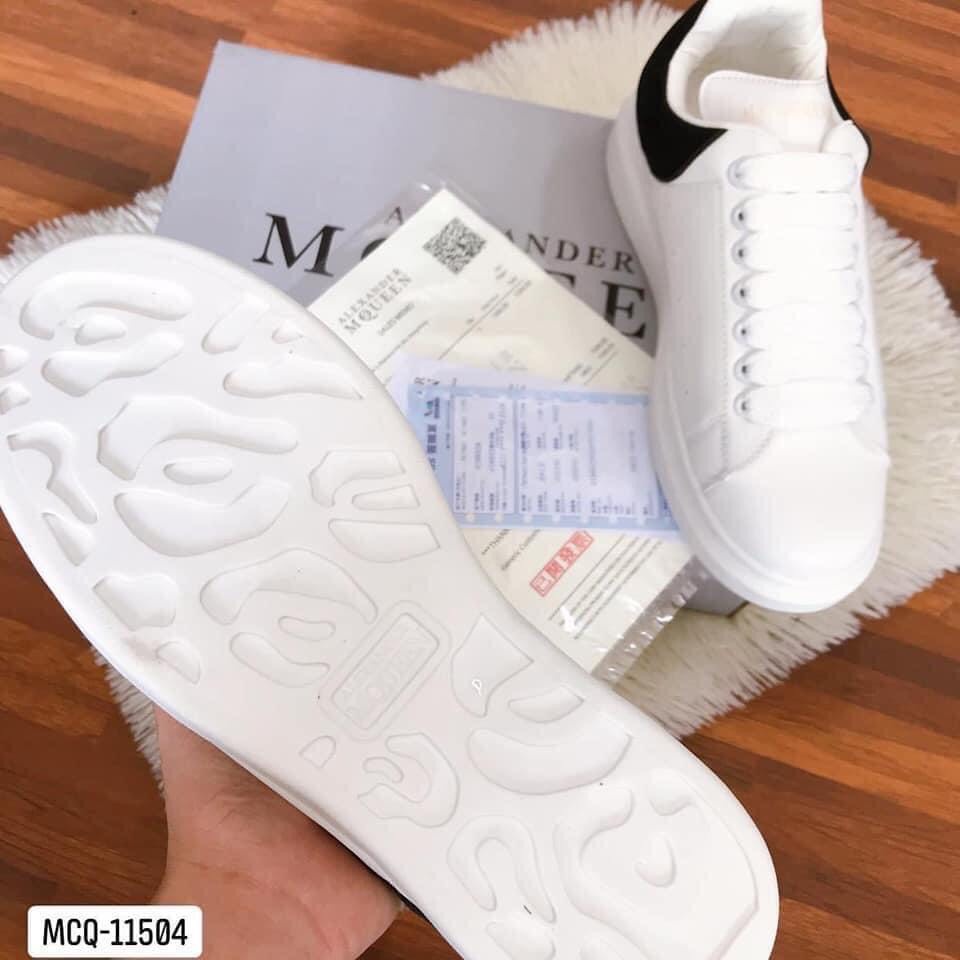 Giày Sneaker Mcq ,✅SALE sập giá✅Trắng, Giày MC Queen Tăng Chiều Cao 3 cm Đủ Size Nam Nữ CAO CẤP