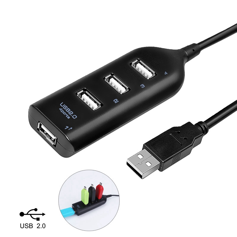 Hub Chia 4 Cổng Usb 2.0 Tốc Độ Cao Cho Laptop Pc