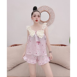 Bộ đồ ngủ nữ lụa cao cấp mặc nhà ❌ ẢNH THẬT 💯%❌