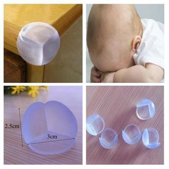 BỘ 4 BỊT GÓC BÀN SILICOL KÈM KEO DÁN GIAN HANG GIA UU DAI KHAI TRUONG 2019