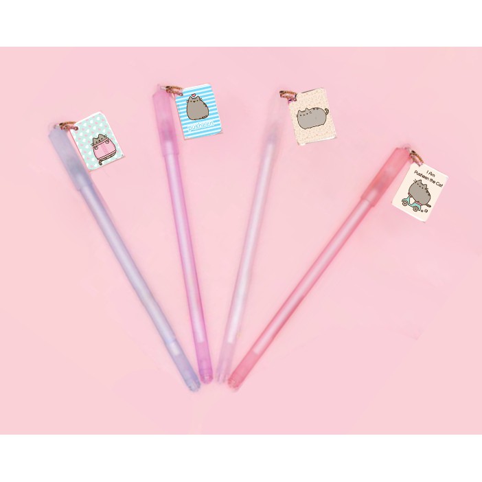 Bút pusheen sổ treo BST14 bút gel viết cute thần tượng hoạt hình