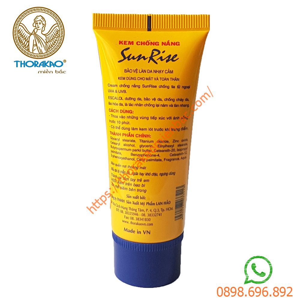 Kem chống nắng Sunrise Thorakao 30ml