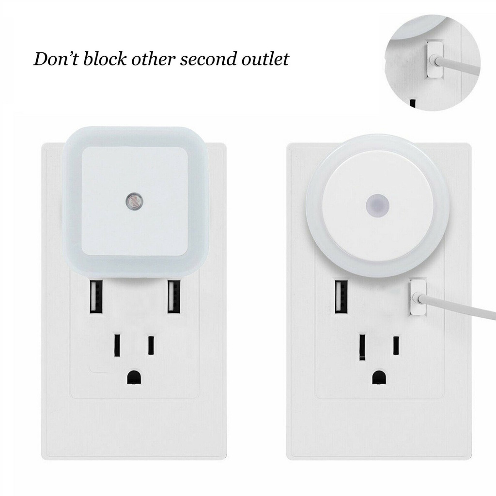Đèn LED Cảm Biến Mini Dễ Thương Cho Phòng Ngủ Hành Lang Cầu Thang EU/US 110V 220V