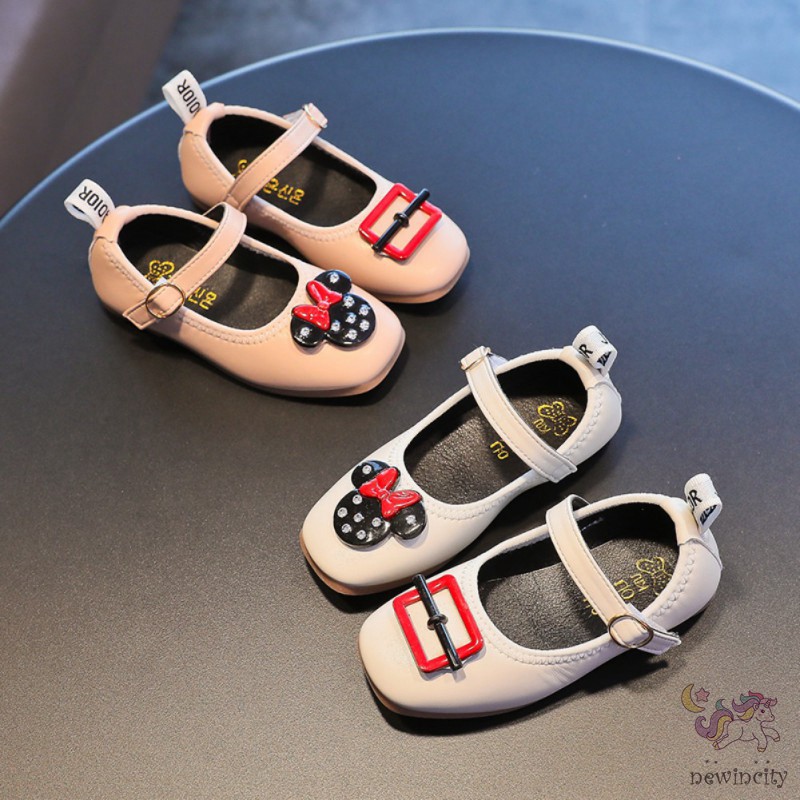 Giày Công Chúa Đế Mềm Chống Trượt Hình Hoạt Hình Đáng Yêu Cho Bé Gái