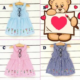 Váy bé gái vải kate nhẹ nhàng cho bé từ 1-7tuoi